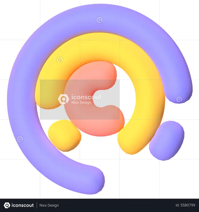 Pie Chart  3D Icon