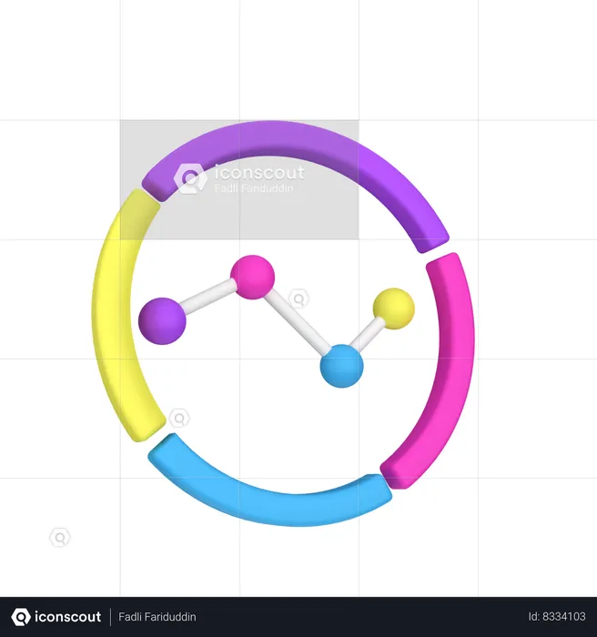 Pie Chart  3D Icon