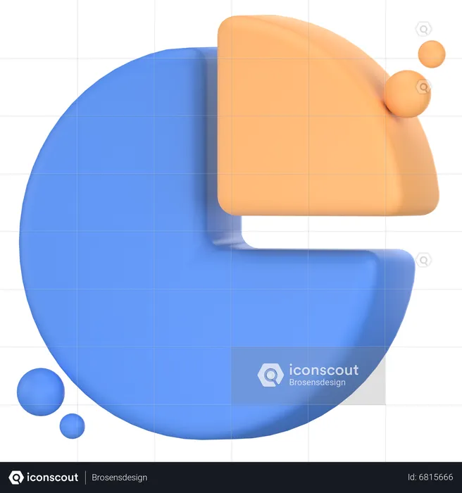 Pie chart  3D Icon