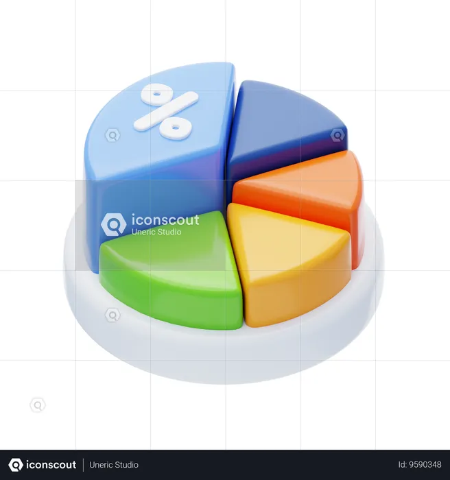 Pie Chart  3D Icon