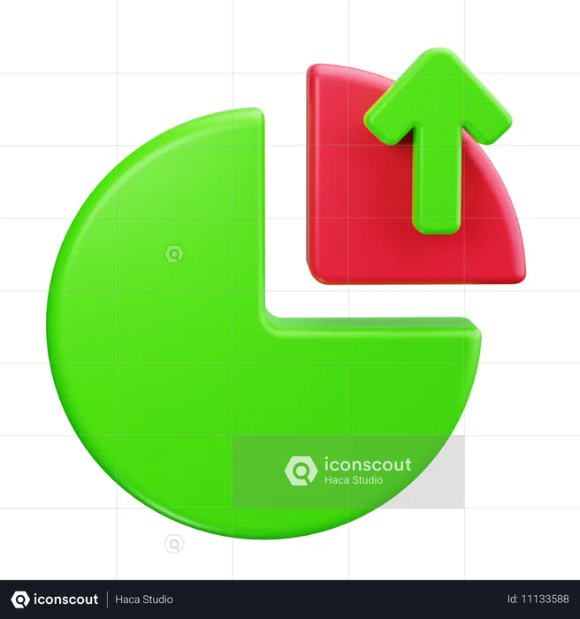 Pie Chart  3D Icon