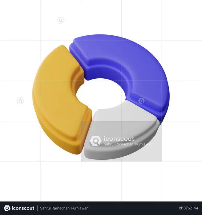 Pie chart  3D Icon