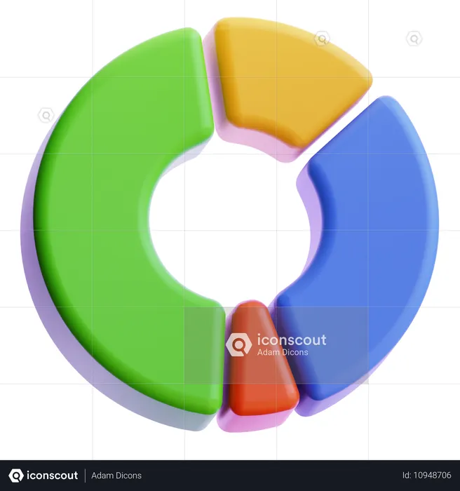 Pie Chart  3D Icon