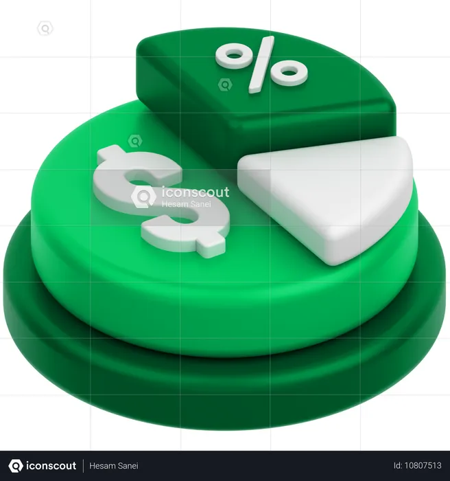 Pie Chart  3D Icon