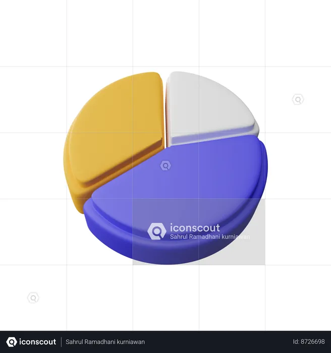 Pie chart  3D Icon