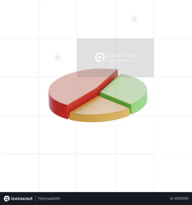 Pie Chart  3D Icon