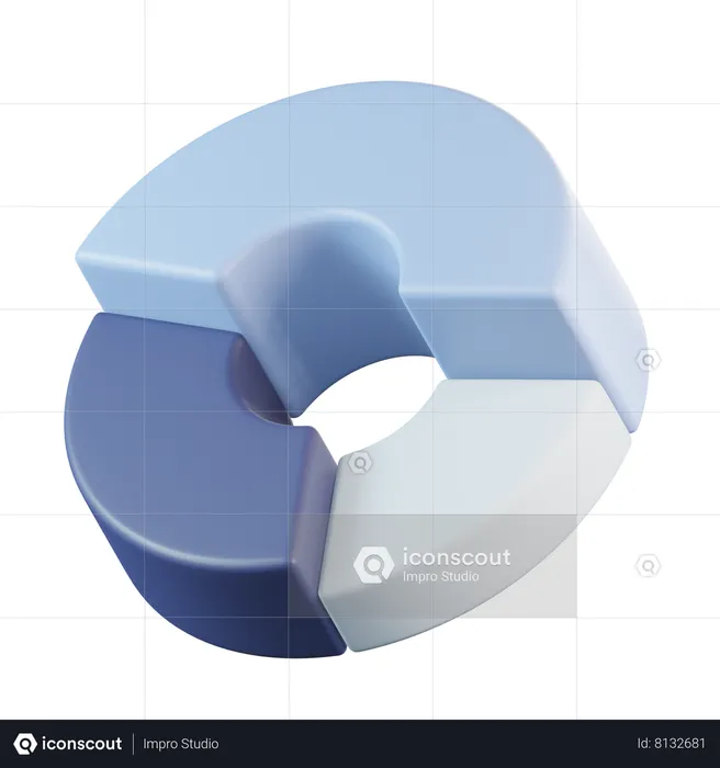 Pie chart  3D Icon