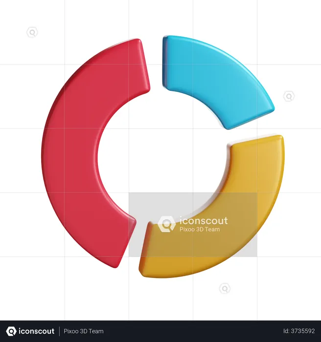 Pie Chart  3D Illustration