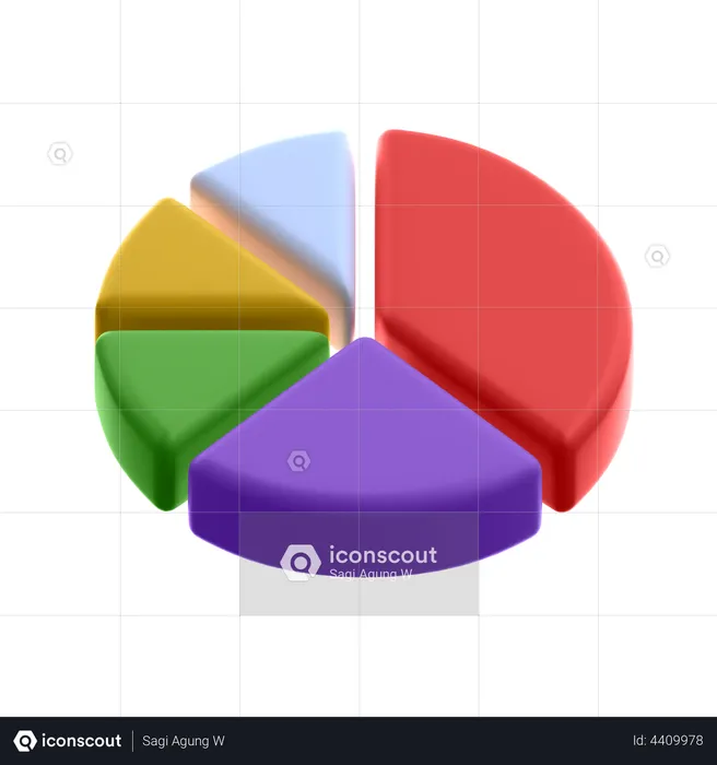 Pie Chart  3D Illustration