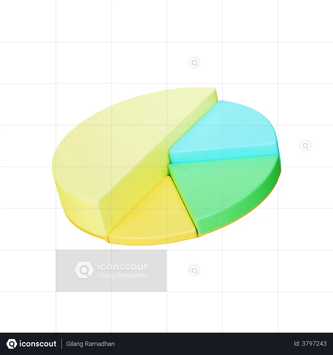 Pie Chart  3D Illustration