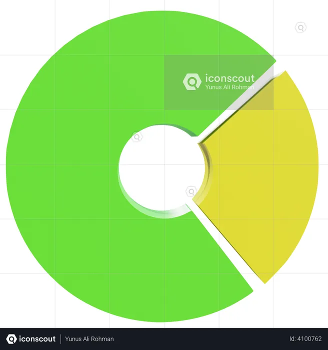 Pie chart  3D Illustration