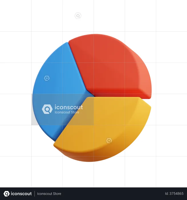 Pie Chart  3D Illustration