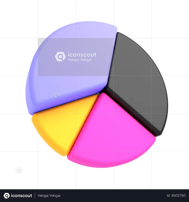 Pie Chart  3D Illustration