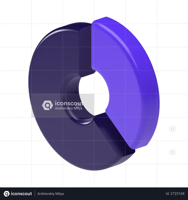 Pie chart  3D Illustration