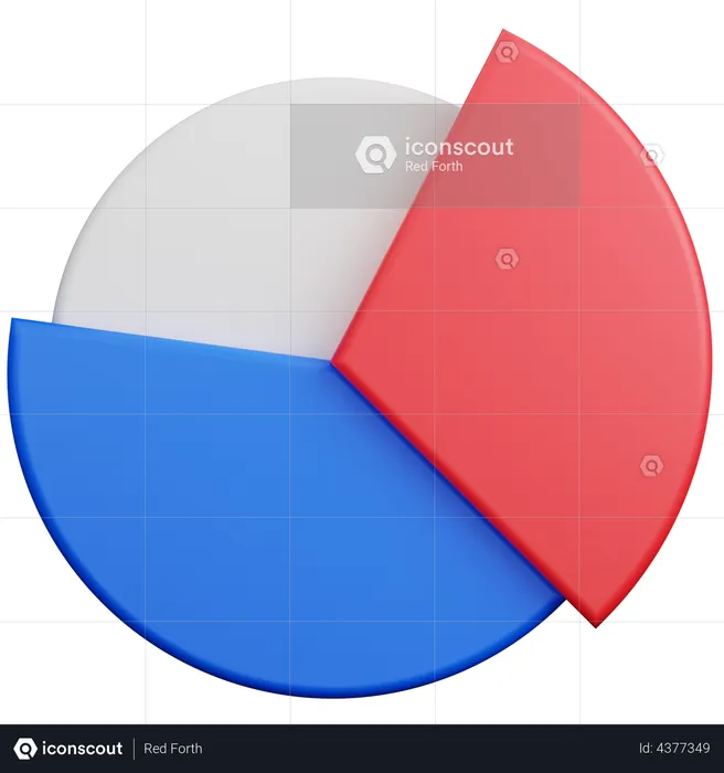 Pie Chart  3D Illustration