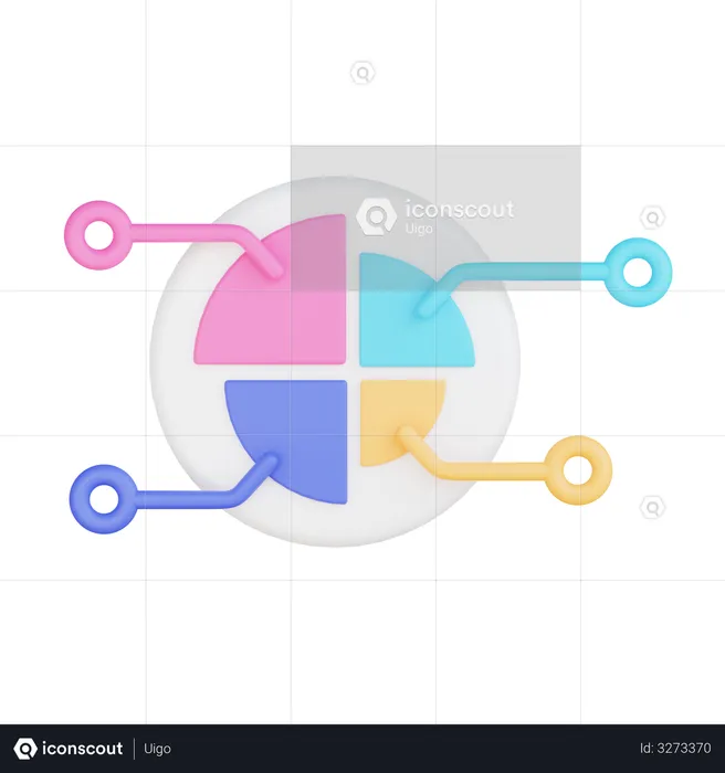 Pie Chart  3D Illustration