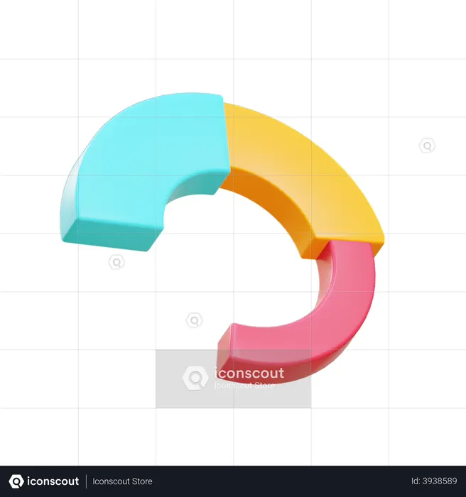 Pie Chart  3D Icon