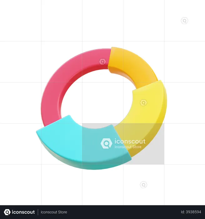 Pie Chart  3D Icon