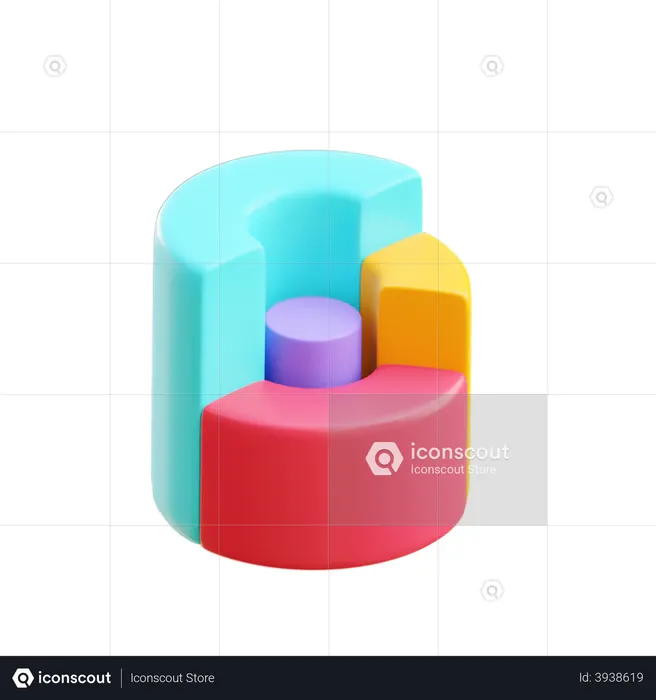 Pie Chart  3D Icon