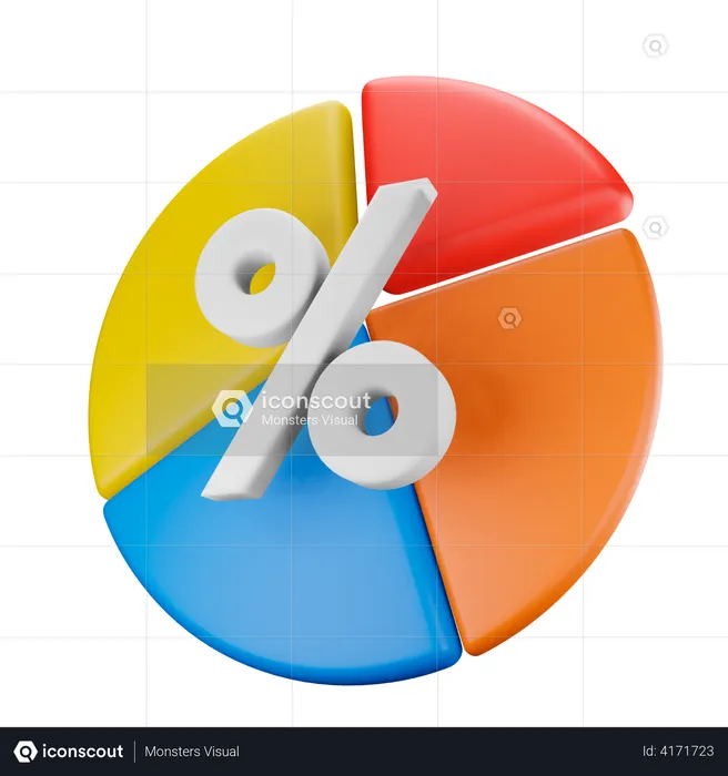 Diagramme circulaire  3D Icon