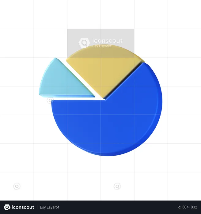 Pie Chart  3D Icon