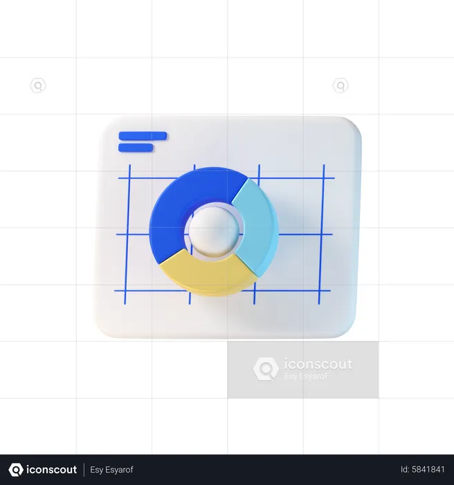 Pie Chart  3D Icon