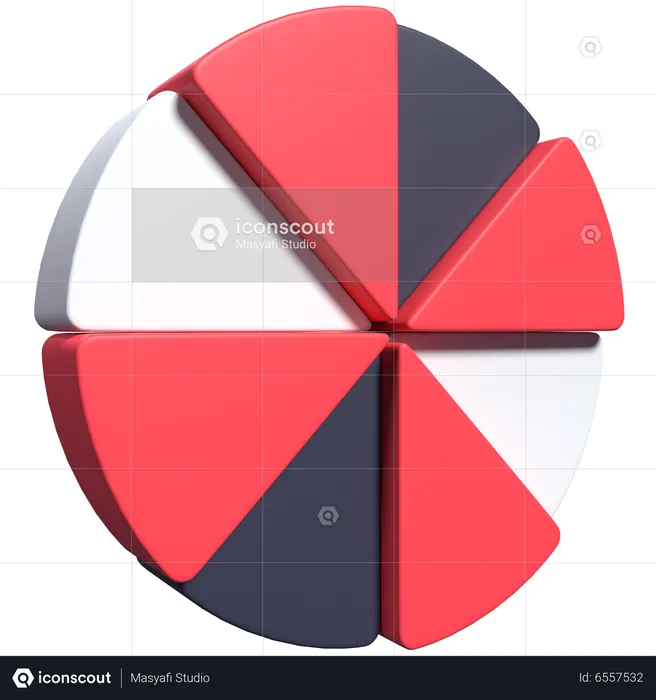 Diagramme circulaire  3D Icon