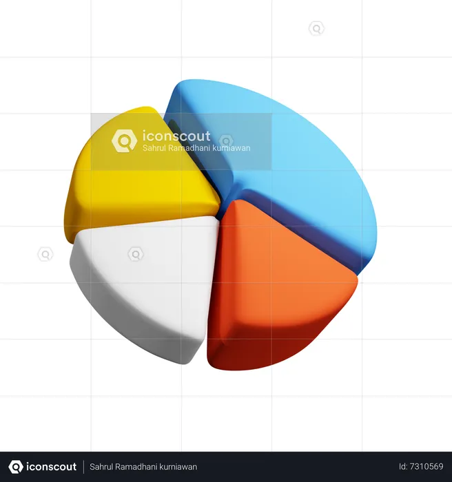 Diagramme circulaire  3D Icon