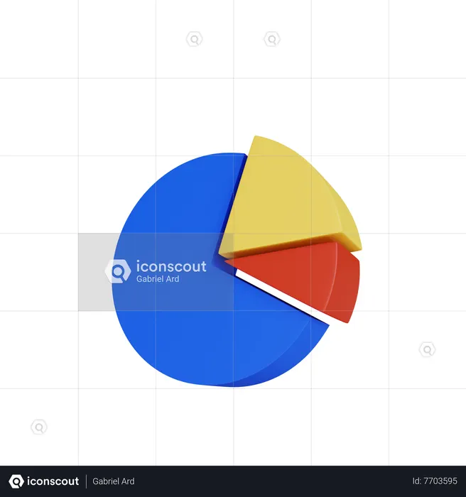 Pie Chart  3D Icon