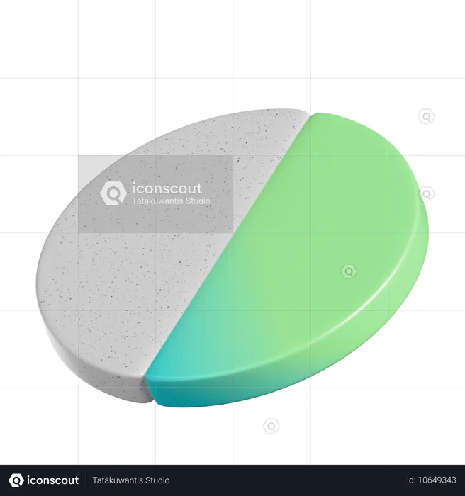 Pie Shape  3D Icon