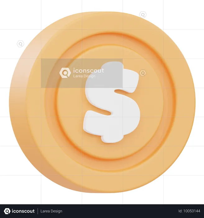 Pièce de monnaie  3D Icon