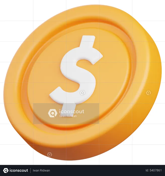 Pièce de monnaie  3D Icon