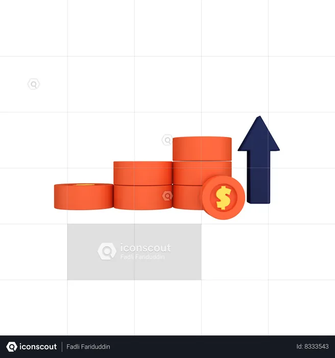 Pièce de croissance  3D Icon