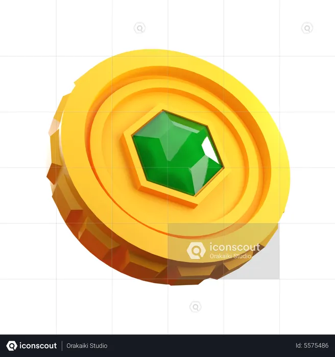 Pièce de monnaie  Icône 3D