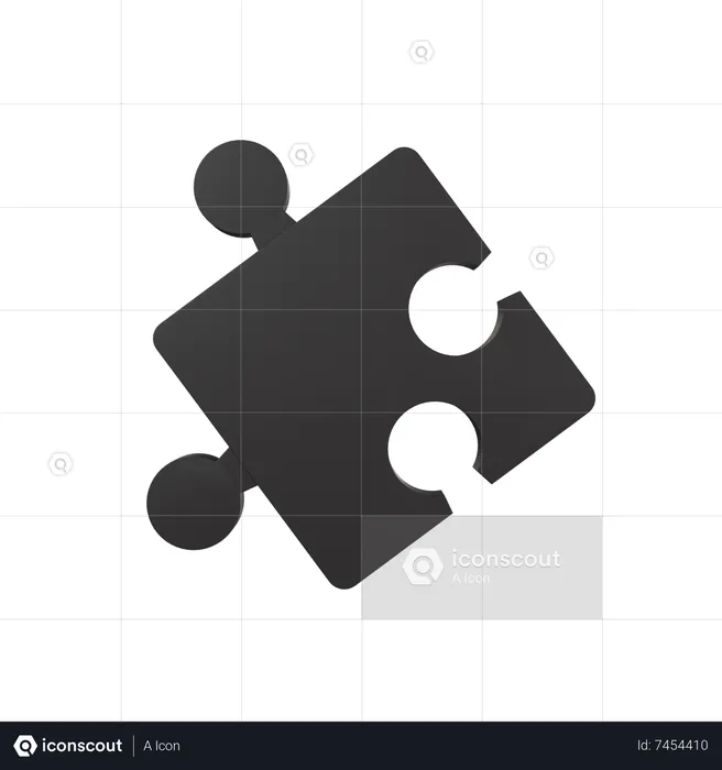 Pièce de puzzle  3D Icon