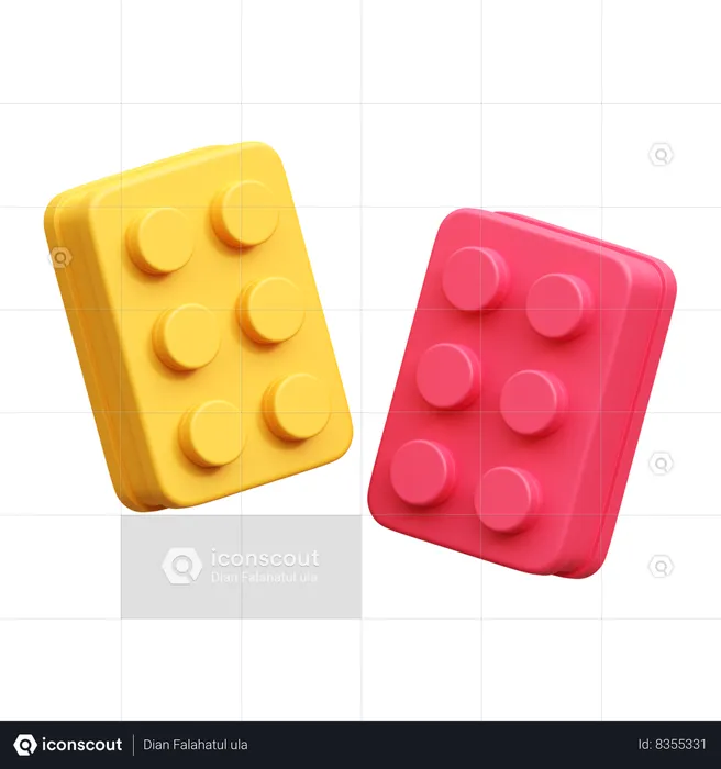 Pièce de lego  3D Icon