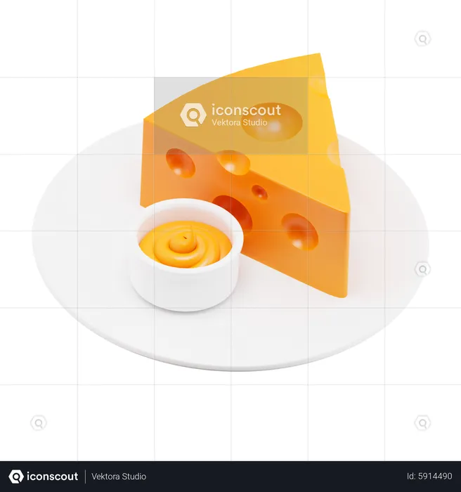 Piece of Cheese  3D Icon