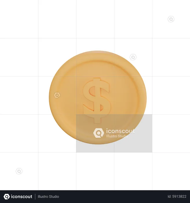 Pièce de monnaie  3D Icon