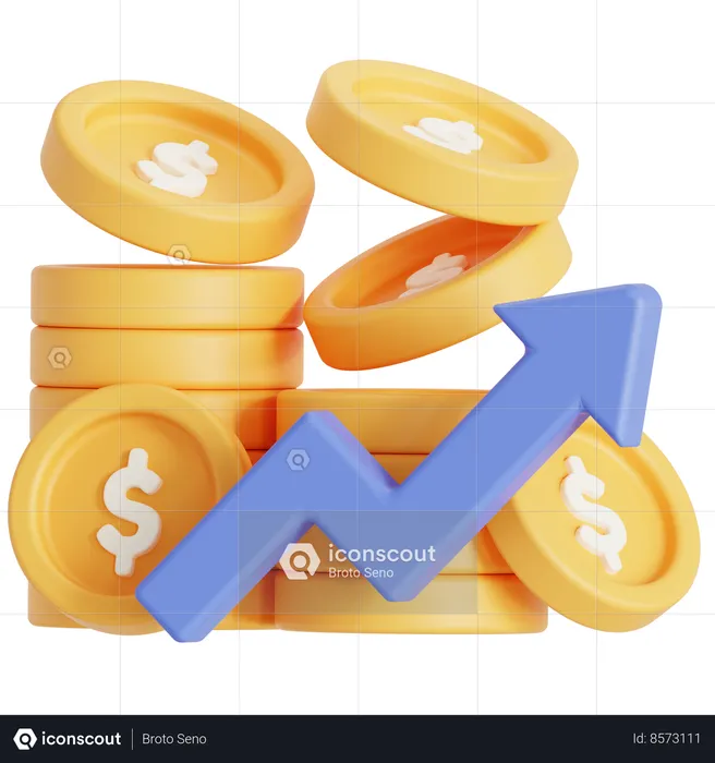 Pièces de monnaie  3D Icon