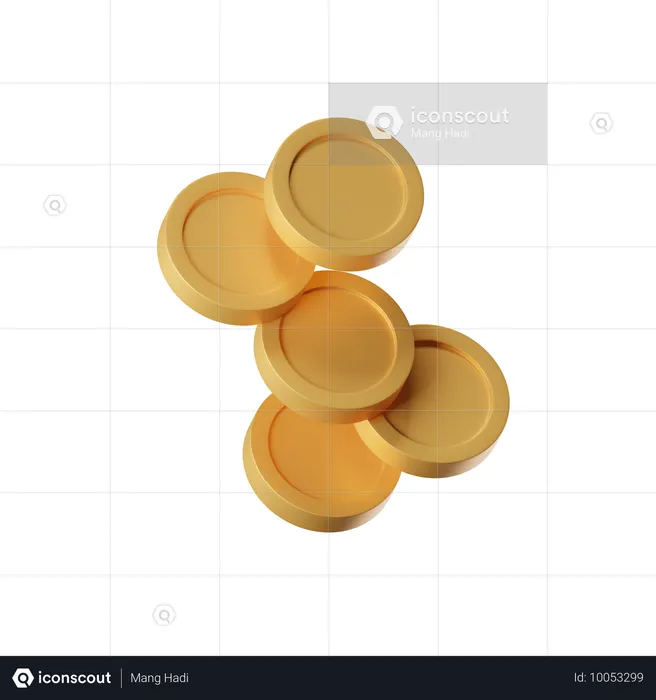 Pièces de monnaie  3D Icon