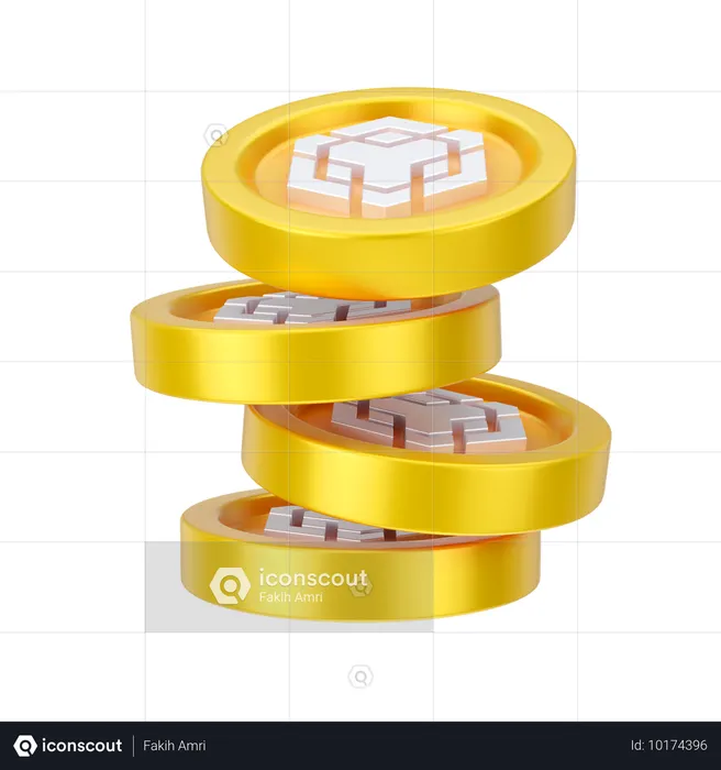 Pièces de monnaie  3D Icon