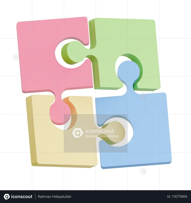 Pièces de puzzle  3D Icon