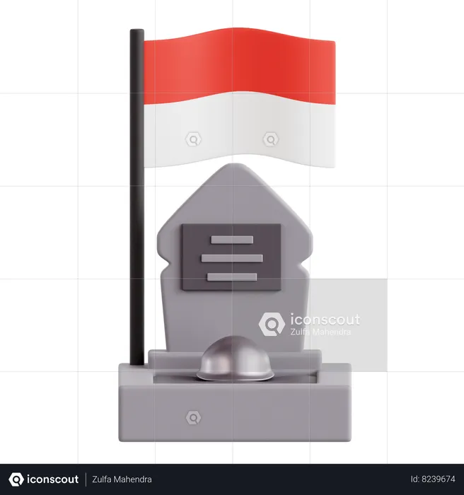Pierre tombale indonésienne  3D Icon