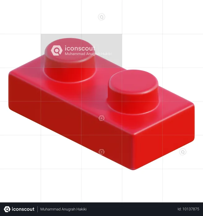 Pieza de lego  3D Icon