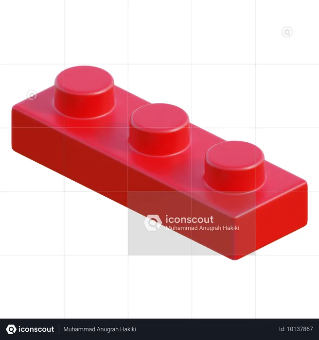 Pieza de lego  3D Icon