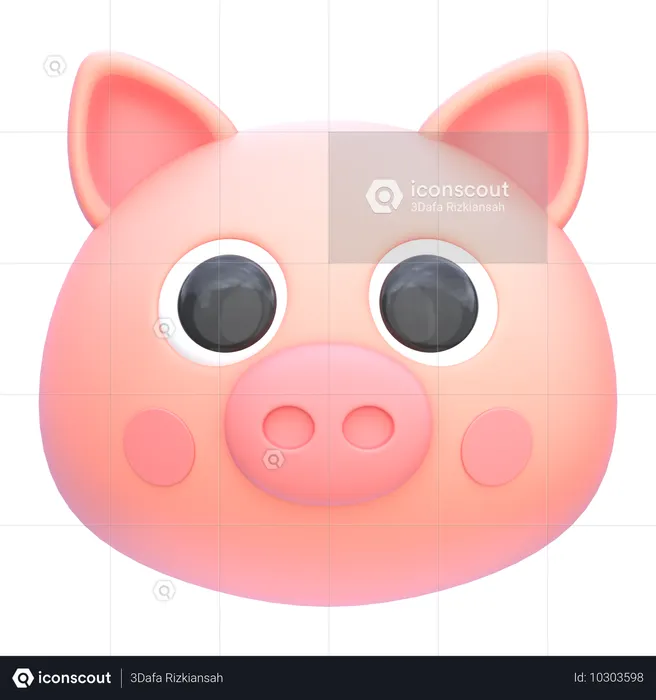 Pig  3D Icon
