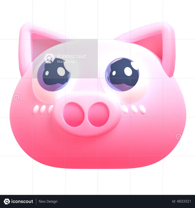 Pig  3D Icon