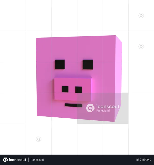 Pig  3D Icon