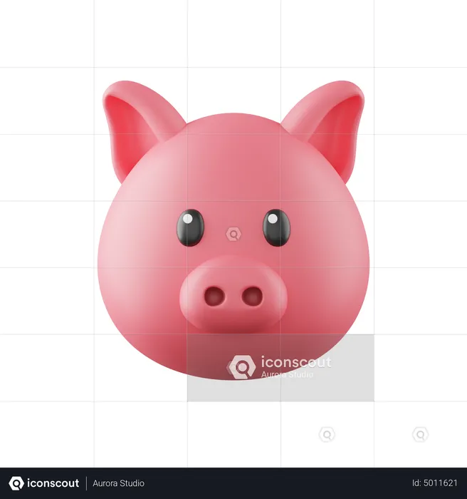 Pig Emoji 3D Icon