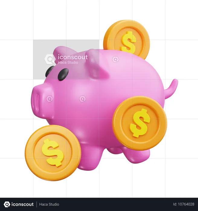 Piggy Bank  3D Icon